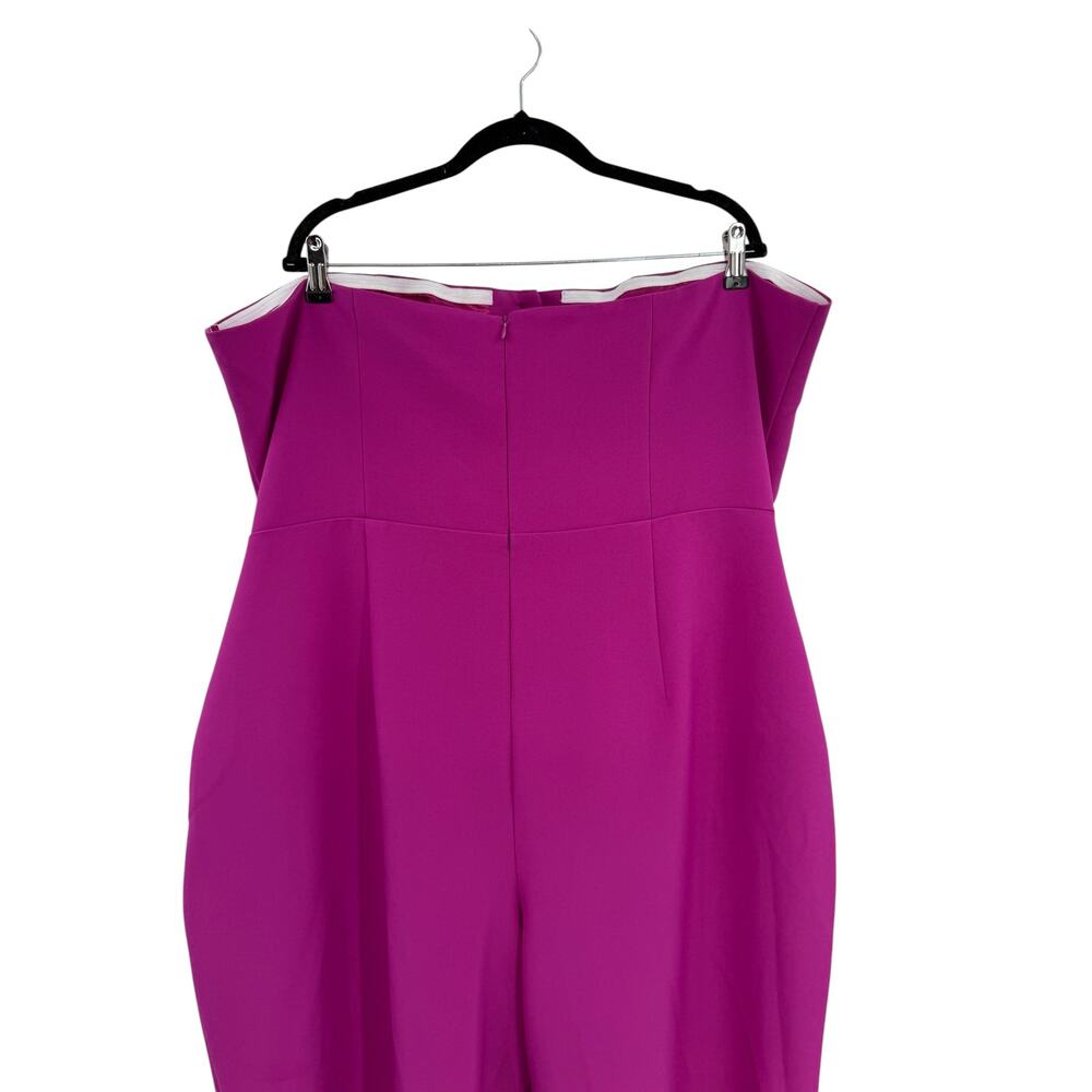 Nasty Gal Plus Premium Bustier Tailored Jumpsuit Magenta Pink‎ Plus Size US 20 - Picture 7 of 11